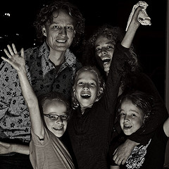 Hvac Air Conditioner Happy Family