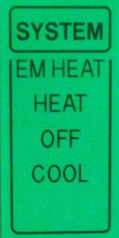 thermostat hvac heat pump mode emergency cool