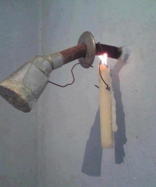 water heating energy saving shower candle power